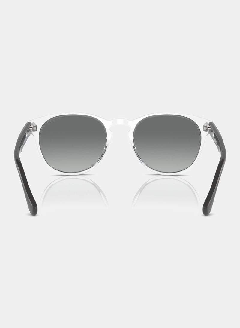 Vogue Full-Rimmed Round Sunglasses 5536SI,52, W745,11 - Image 4